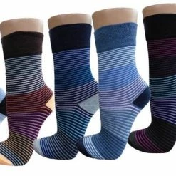 E&F Damessokken "stripes" 12 Paar 35/38