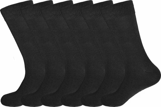 Merkloos Sokken Unisex - 12 Paar - Zwart - Maat 43-46 | Dames Sokken | Heren Sokken 6 Merkloos Sokken Unisex - 12 Paar - Zwart - Maat 43-46 | Dames Sokken | Heren Sokken - Afbeelding 4