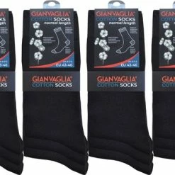 Merkloos Sokken Unisex - 12 Paar - Zwart - Maat 39-42 | Dames Sokken | Heren Sokken -Beenmode Winkel 550x367 1