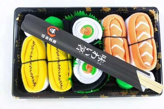 Go Foodsocks - Sushi Sokken - Sushi Box - 3 PACK 4 Go Foodsocks - Sushi Sokken - Sushi Box - 3 PACK - Afbeelding 2
