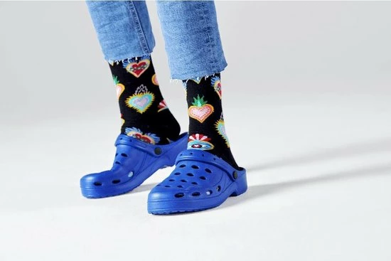 Happy Socks - Scared Heart Sock - Sokken Dames - Zwart - Maat 36-40 5 Happy Socks - Scared Heart Sock - Sokken Dames - Zwart - Maat 36-40 - Afbeelding 3