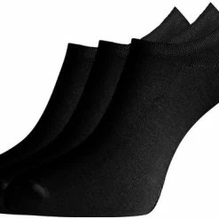 Bamboo Basics - Footies Jamie (3-pack) Unisex - Zwart - 41-46