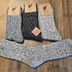 Merkloos 3 Paar - Alpaca Wollen Sokken - Maat 43-46 - Unisex - Wandelsokken - Wintersokken - Vrijetijd Sokken - Werksokken