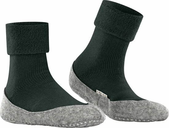 FALKE Cosyshoe Slofsokken Comfortabel Warm Winter Antislip Ondoorzichtig Zacht Mid-rise Met Vilten Zool Zonder Motief Met Noppen Merinowol Groen Dames Sokken - Maat 37-38 5 FALKE Cosyshoe Slofsokken Comfortabel Warm Winter Antislip Ondoorzichtig Zacht Mid-rise Met Vilten Zool Zonder Motief Met Noppen Merinowol Groen Dames Sokken - Maat 37-38 - Afbeelding 3