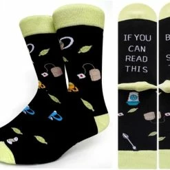 Winkrs Thee Sokken Met Tekst 'Bring Me Some Tea' Maat 38-43 - Cadeau Tip Voor Theeliefhebbers