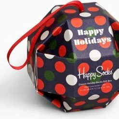 Happy Socks Big Dot Socks Kerstbal Gift Box - Maat 36-40 -Beenmode Winkel 550x424 2