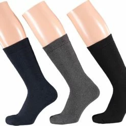 Thermosokken Kinderen | Blauw/Grijs/Zwart | Maat 27/30 | Wintersokken Kind | Dikke Sokken Kinderen | Warme Sokken Kinderen | Apollo