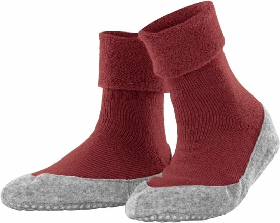 FALKE Cosyshoe Slofsokken Comfortabel Warm Winter Antislip Ondoorzichtig Zacht Mid-rise Met Vilten Zool Zonder Motief Met Noppen Merinowol Rood Dames Sokken - Maat 37-38 8 FALKE Cosyshoe Slofsokken Comfortabel Warm Winter Antislip Ondoorzichtig Zacht Mid-rise Met Vilten Zool Zonder Motief Met Noppen Merinowol Rood Dames Sokken - Maat 37-38 - Afbeelding 6