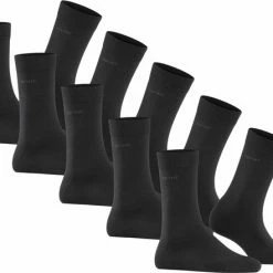 Esprit Solid 5 Pack Zacht Biologisch Zonder Motief Mid-rise Set Ondoorzichtig Katoen Multipack Zwart Dames Sokken - Maat 36-41 -Beenmode Winkel 550x441