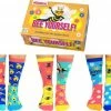 United Oddsocks United Odd Socks 6 Dames Sokken Bee Yourself -Beenmode Winkel 550x453