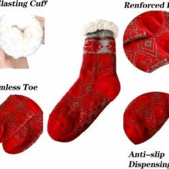 Merkloos Unisex Warme Fluffy Sokken 2 Stuks - Ruinur Huissokken Voor Wintermaanden - Warme Wintersokken Antislip - Slofsokken Voor Mannen En Vrouwen- Kerstcadeau - Maat 35-41 -Beenmode Winkel 550x456 1