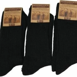 Merkloos Noorse Sokken Zwart 3 Paar Maat 39-42 -Beenmode Winkel 550x471 1