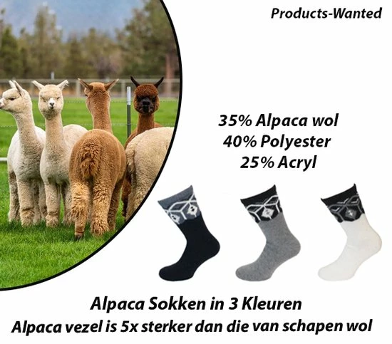 Boru Bamboo 3-Paar Alpaca Wollen Sokken In 3 Kleuren 39-42 3 Boru Bamboo 3-Paar Alpaca Wollen Sokken In 3 Kleuren 39-42