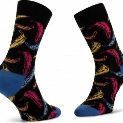 Happy Socks Sokken Andy Warhol Banana Socks Zwart Maat:41-46 -Beenmode Winkel 550x483 3