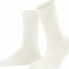 FALKE ClimaWool Versterkt Zonder Patroon Ademend Warm Droog Milieuvriendelijk Elegant Duurzaam Lyocell Maagdelijke Wol Wit Dames Sokken - Maat 41-42 -Beenmode Winkel 550x488