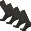 Bamboe Sokken | Anti-zweet Sokken | Naadloze Sokken | 4 Paar - Antraciet | Maat: 43-45 | Merk: Bamboosa -Beenmode Winkel 550x503