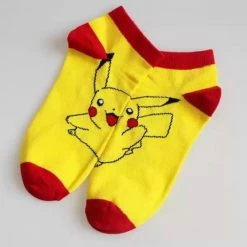 Merkloos Pokemon Sokken-Pikachu-Grappig-Fan-One Size-Unisex
