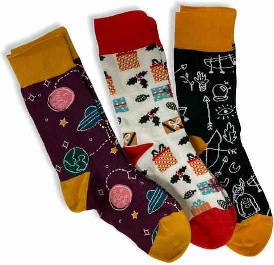 La Pèra Cool Socks Unisex Set Van 3 Paar Happy Sokken In Een Giftbox Mix - Maat 39-42 7 La Pèra Cool Socks Unisex Set Van 3 Paar Happy Sokken In Een Giftbox Mix - Maat 39-42 - Afbeelding 5