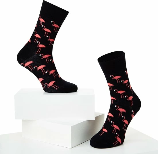 McGregor Sokken Dames | Maat 36-40 | Flamingo Sok | Donkerblauw Grappige Sokken/Funny Socks 3 McGregor Sokken Dames | Maat 36-40 | Flamingo Sok | Donkerblauw Grappige Sokken/Funny Socks