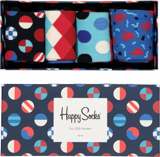 Happy Socks - Navy Gift Box In Rood-wit-blauw - Unisex - Maat: 36-40 5 Happy Socks - Navy Gift Box In Rood-wit-blauw - Unisex - Maat: 36-40 - Afbeelding 3