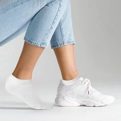 Jacob & Roy's Sneakersokken 10 Paar - Wit - Enkelsokken Dames & Heren - Footies - Maat 47-50 - Sneaker Sokken -Beenmode Winkel 550x550 166