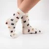 Merkloos Tites Chaussettes - Katten Sokken - Lange Grappige Sokken - One Size - Wit - Kattenliefhebber - Altijd Goed Cadeau -Beenmode Winkel 550x550 180