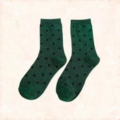 Merkloos Jobo By JET - Glitter Sokken Set - 3pack - 3 Paar Sokken - Groen - Roze - Stippen - Zilver - One Size -Beenmode Winkel 550x550 195