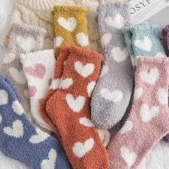 Jollysta Jolly Socks - 10 Paar Huissokken Dames - Fluffy Sokken - Warme Sokken - Dikke Sokken - Vrolijke Sokken - Hartjes Sokken - Maat 35-42 -Beenmode Winkel 550x550 203