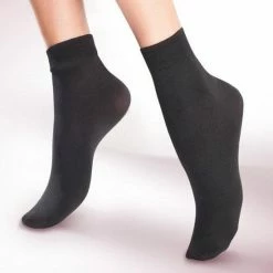 2 Pack Gabriella Microfiber Pantysokjes 50 DEN, Zwart, One Size -Beenmode Winkel 550x550 65