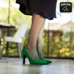 Bonnie Doon Geruite Panty 20 Denier Zwart Dames Maat S/M - BD Logo - Ruitjes Patroon - Bonnie Doon Print - Gladde Naden - Maximaal Draagcomfort - Bonnie Doon Tights - Chique Panty - Feestelijk - Black - BP221901 -Beenmode Winkel 550x550 75