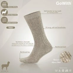 GoWith-wollen Sokken-alpaca Sokken-huissokken-2 Paar-warme Sokken-wintersokken-thermosokken-huissokken-beige - Bruin-maat 39-42 -Beenmode Winkel 550x550 79