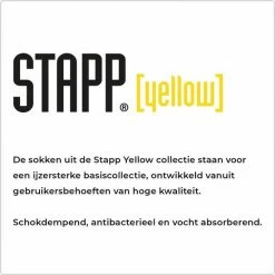 6-Pack Stevige Worker Werksokken Stapp Yellow - Worker 4415.699 - Zwart - Unisex - Maat 39-42 -Beenmode Winkel 550x550 89