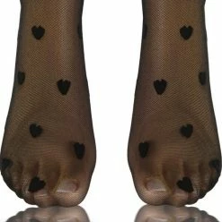 Sesto-Senso 2pack Micro Net Pantysokjes Fashion - 20den - Hartjes - One Size - Zwart -Beenmode Winkel 550x553 6