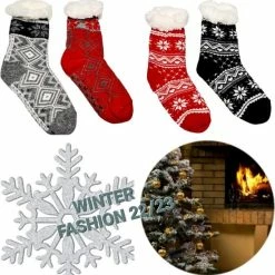 Merkloos Unisex Warme Fluffy Sokken 2 Stuks - Ruinur Huissokken Voor Wintermaanden - Warme Wintersokken Antislip - Slofsokken Voor Mannen En Vrouwen- Kerstcadeau - Maat 35-41 -Beenmode Winkel 550x554 5