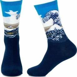 Winkrs - Kunst Sokken - De Grote Golf Van Kanagawa - Japans Schilderij - Maat 39-45