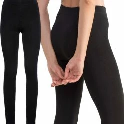 Merkloos Dames Thermo Legging/maillot Zwart XL/XXL