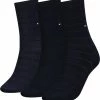 Tommy Hilfiger 701220262 Women Sock 3-Pack Lux Giftbox Q3-22 -Beenmode Winkel 550x576
