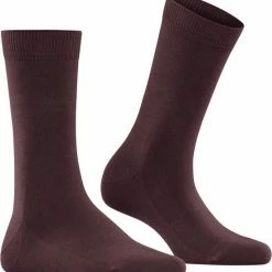 FALKE Family Grondstofvriendelijk Zacht Zonder Motief Duurzaam Ondoorzichtig Mid-rise Duurzaam Katoen Rood Dames Sokken - Maat 35-38 -Beenmode Winkel 550x583 1