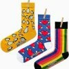 Merkloos 3 Paar Sokken - Pinguin Sokken - Regenboog Sokken - Gift Box - Katoen - Kleurrijke Sokken - Kerstcadeau - Christmas Gift - Maat 37-44 - Vrolijke Sokken - Hartjes Sokken - Regenboog - -Beenmode Winkel 550x602 7