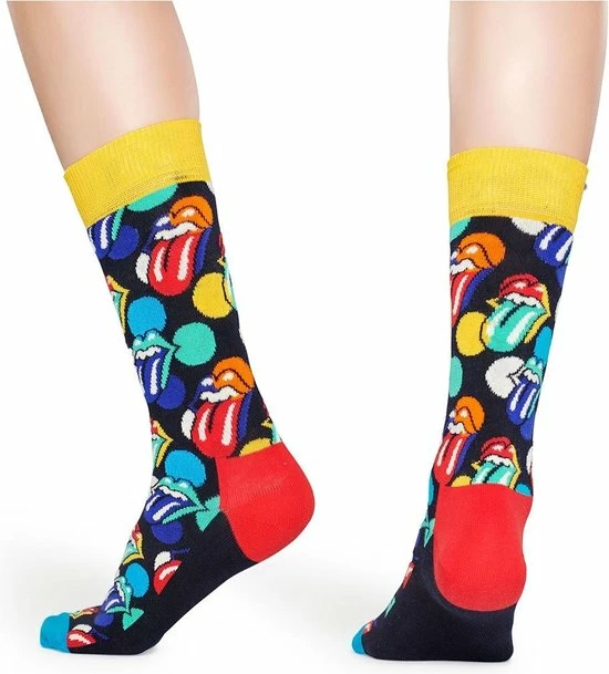 Happy Socks X Rolling Stones Big Licks Sok | Blauw Met Geel En Rood | Voor De Echte Rolling Stones Fan | Maat 36-40 5 Happy Socks X Rolling Stones Big Licks Sok | Blauw Met Geel En Rood | Voor De Echte Rolling Stones Fan | Maat 36-40 - Afbeelding 3