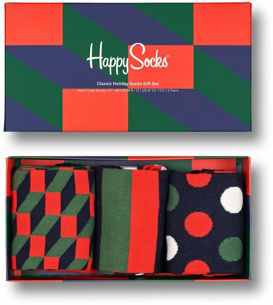 Happy Socks XCHD08-0200 3-Pack Classic Holiday Socks Q4-21 10 Happy Socks XCHD08-0200 3-Pack Classic Holiday Socks Q4-21 - Afbeelding 8