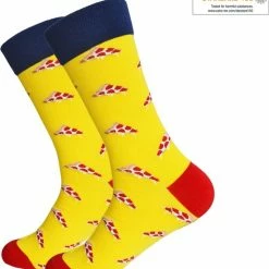 Merkloos Sokken Heren | Sokken Dames | 4 PACK | Maat 41-46 | Organisch Katoen | Grappige Sokken | Fastfood Print | -Beenmode Winkel 550x628