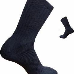 Soga 2-Pack Dikke Wollen Thermosokken Met Badstof Voering S25 - Unisex - Zwart - Maat 43-45