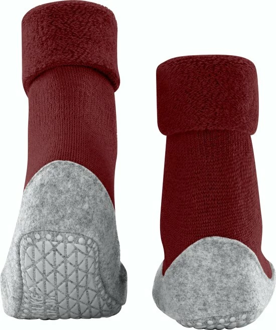 FALKE Cosyshoe Slofsokken Comfortabel Warm Winter Antislip Ondoorzichtig Zacht Mid-rise Met Vilten Zool Zonder Motief Met Noppen Merinowol Rood Dames Sokken - Maat 37-38 4 FALKE Cosyshoe Slofsokken Comfortabel Warm Winter Antislip Ondoorzichtig Zacht Mid-rise Met Vilten Zool Zonder Motief Met Noppen Merinowol Rood Dames Sokken - Maat 37-38 - Afbeelding 2
