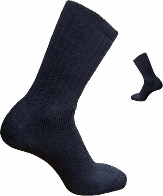 Soga 2-Pack Dikke Wollen Thermosokken Met Badstof Voering S25 - Unisex - Zwart - Maat 43-45 3 Soga 2-Pack Dikke Wollen Thermosokken Met Badstof Voering S25 - Unisex - Zwart - Maat 43-45