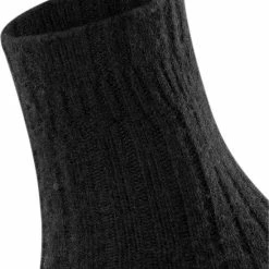FALKE Bedsock Rib Versterkte Patroonloze Cottage Sokken Ademend Zacht En Houdt De Huid Warm In Bed Merinowol Kasjmier Zwart Dames Sokken - Maat 35-38 -Beenmode Winkel 550x659 19
