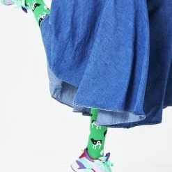 Happy Socks - Ying Yang Koe - Groen - Unisex - Maat 36-40 -Beenmode Winkel 550x660 23