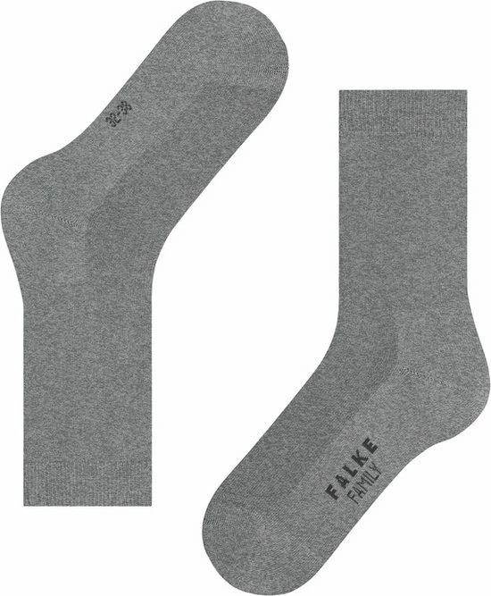 FALKE Family Grondstofvriendelijk Zacht Zonder Motief Duurzaam Ondoorzichtig Mid-rise Duurzaam Katoen Grijs Dames Sokken - Maat 39-42 7 FALKE Family Grondstofvriendelijk Zacht Zonder Motief Duurzaam Ondoorzichtig Mid-rise Duurzaam Katoen Grijs Dames Sokken - Maat 39-42 - Afbeelding 5