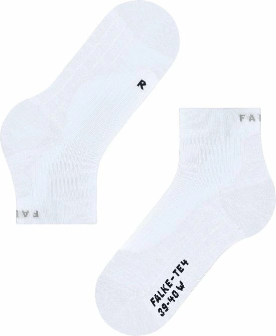 FALKE TE4 Short Tennissokken Kort Zacht Geribd Dempend Effect Vochtregulerend Gewrichtsbescherming Zonder Motief Katoen Wit Dames Sportsokken - Maat 39-40 17 FALKE TE4 Short Tennissokken Kort Zacht Geribd Dempend Effect Vochtregulerend Gewrichtsbescherming Zonder Motief Katoen Wit Dames Sportsokken - Maat 39-40 - Afbeelding 15
