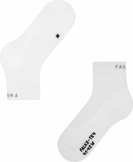 FALKE TE4 Short Tennissokken Kort Zacht Geribd Dempend Effect Vochtregulerend Gewrichtsbescherming Zonder Motief Katoen Wit Dames Sportsokken - Maat 39-40 20 FALKE TE4 Short Tennissokken Kort Zacht Geribd Dempend Effect Vochtregulerend Gewrichtsbescherming Zonder Motief Katoen Wit Dames Sportsokken - Maat 39-40 - Afbeelding 18